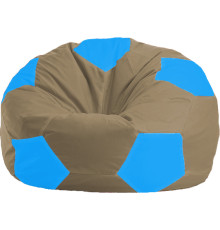 Кресло-мешок Flagman Мяч Стандарт М1.1-96 бежевый/голубой