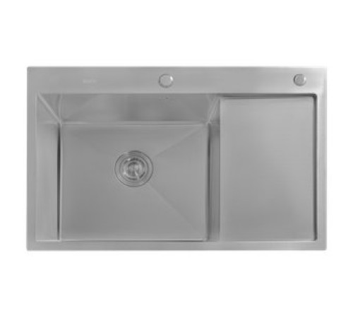 Кухонная мойка Astir Decor Satin C78x51L с сифоном, дозатором и коландером