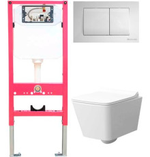 Унитаз подвесной Керамин Тобаго R МЛ Slim Премиум c кнопкой K5236-К-EEA1