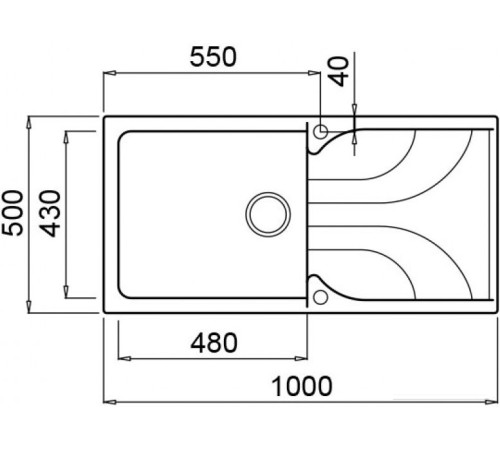 Кухонная мойка Elleci Ego 480 Bianco Antico G62