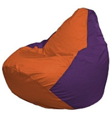 Кресло-мешок Flagman Груша Мини L Г0.1-208 оранжевый/фиолетовый