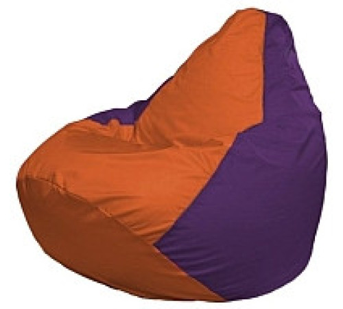 Кресло-мешок Flagman Груша Мини L Г0.1-208 оранжевый/фиолетовый