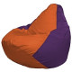 Кресло-мешок Flagman Груша Мини L Г0.1-208 оранжевый/фиолетовый