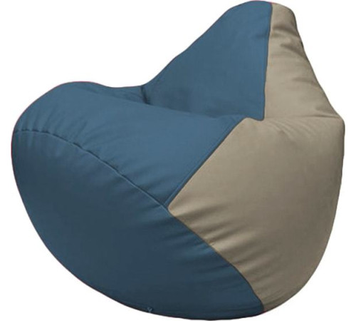 Кресло-мешок Flagman Груша Макси Г2.3-0302 синий/светло-серый