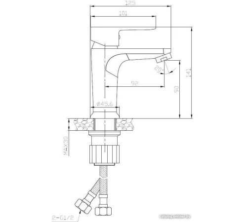 Смеситель Voda Snow SW 26 TW