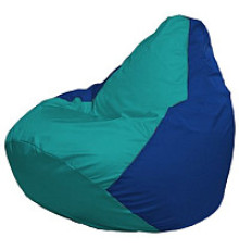 Кресло-мешок Flagman Груша Мини L Г0.1-291 бирюзовый/синий