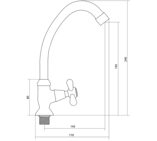 Кран Славен СЛ-ОД-О13