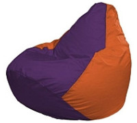 Кресло-мешок Flagman Груша Мини L Г0.1-33 фиолетовый/оранжевый