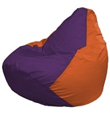 Кресло-мешок Flagman Груша Мини L Г0.1-33 фиолетовый/оранжевый