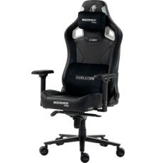 Игровое геймерское кресло Evolution Nomad PRO X-Base Black-Silver черный/серебристый