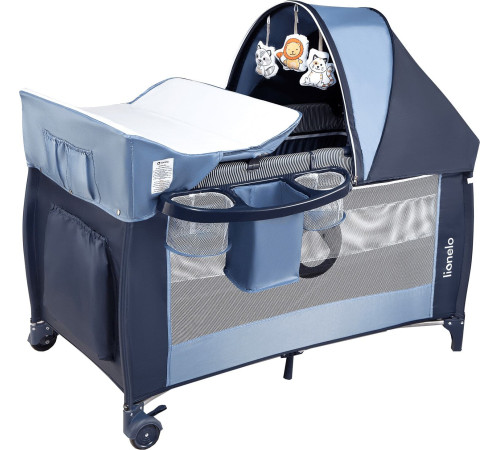 Манеж-кровать Lionelo Sven Plus темно-синий