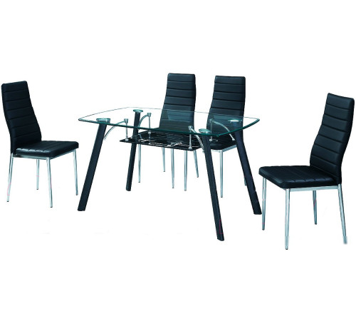 Стул Mio Tesoro Джия DC-060 черный/хром