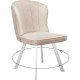 Стул DikLine 219 поворотный B03 бежевый/ножки белые