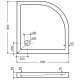 Душевой поддон Axus Rondo 90x90 PR-90