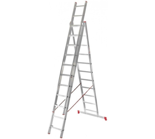 Лестница-стремянка Новая высота NV 323 трёхсекционная усиленная 3x17 ступеней