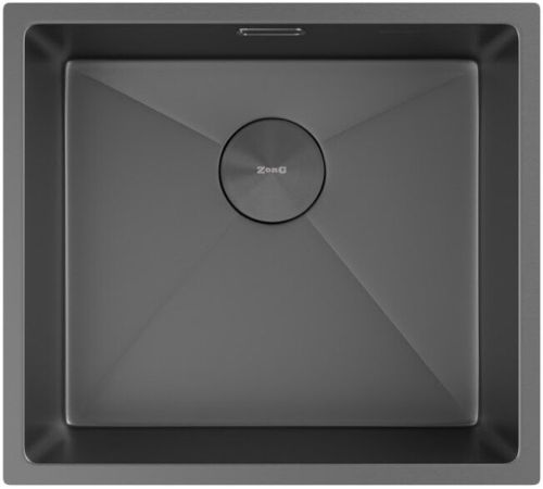 Кухонная мойка ZorG Zerox 49 U / IF Zurinox PVD Gunblack