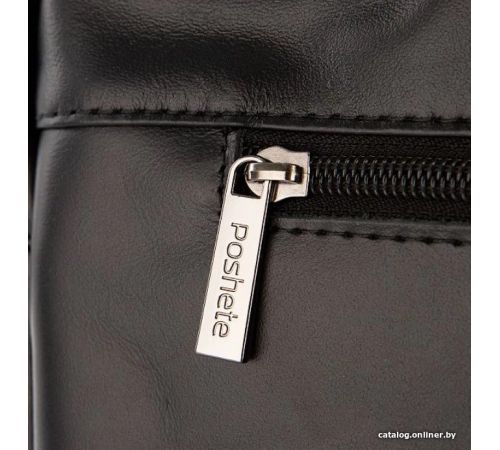 Мужская сумка Poshete 253-35202-24-BLK черный