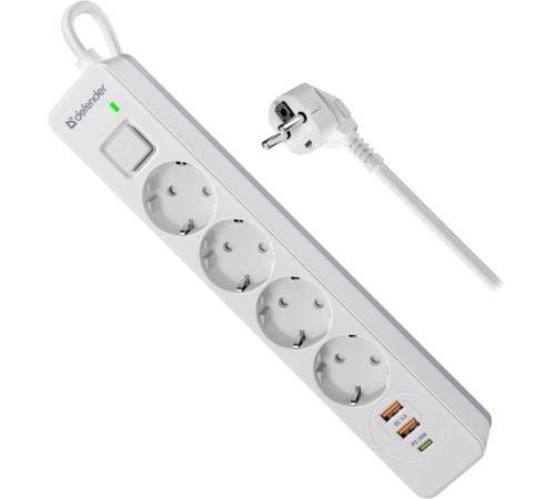 Сетевой фильтр Defender DFS 141 1.5 м