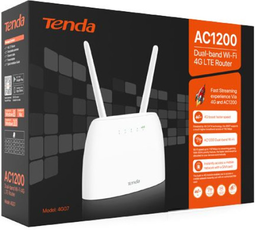 4G Wi-Fi роутер Tenda 4G07