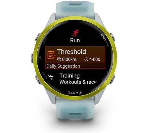 Умные часы Garmin Forerunner 570 47 мм серебристый/желтый