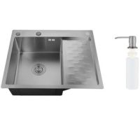 Кухонная мойка РМС MRK-6350BL-L с дозатором