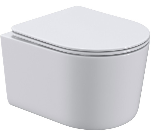 Унитаз подвесной Roxen Simple compact в комплекте с инсталляцией StounFix Dual Fresh 6 в 1 968480 кнопка: брашированное золото