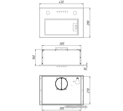 Кухонная вытяжка Akpo Micra Twin 50 WK-7 белый