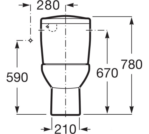 Унитаз Roca Victoria [342399000] без сиденья
