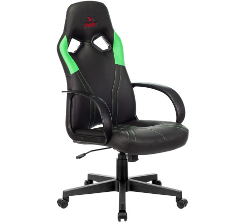 Кресло Zombie Runner черный/зеленый