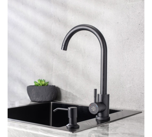 Смеситель РМС SUS124BLK-017F