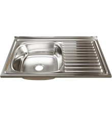 Кухонная мойка Mixline 528174 левая, полированная, 0.6 мм