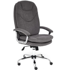 Кресло TetChair Softy LUX флок, серый