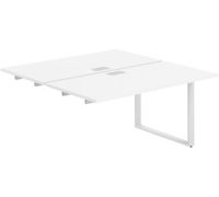 Стол Norden Приставка 320x143.8x75 AG.126.WH.L.72.WH белый/серебристый/белый