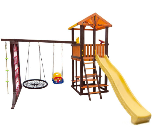 Игровой комплекс Perfetto Sport Bari-9 + качели Паутина