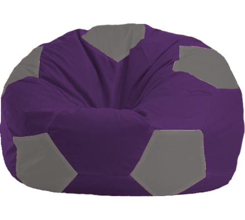 Кресло-мешок Flagman Мяч Стандарт М1.1-72 фиолетовый/серый