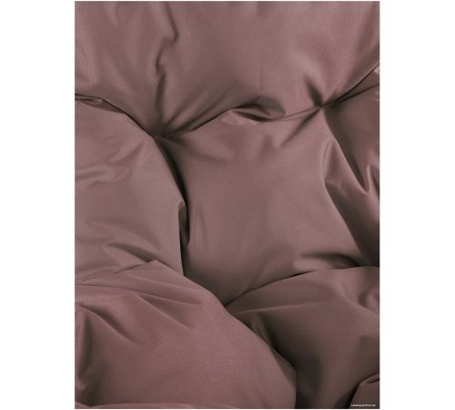 Подвесное кресло M-Group Для двоих Люкс 11510205 коричневый ротанг/коричневая подушка
