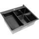 Кухонная мойка ARFEKA Eco AR мойка 600*500, коландер G, дозатор Black Decor Millet