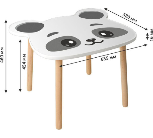 Детский стол Mega Toys Панда 70014ЛДСП