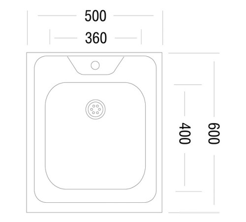 Кухонная мойка Ukinox Стандарт STD500.600 6C 0CS