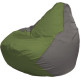Кресло-мешок Flagman Груша Макси Г2.1-224 серый/оливковый