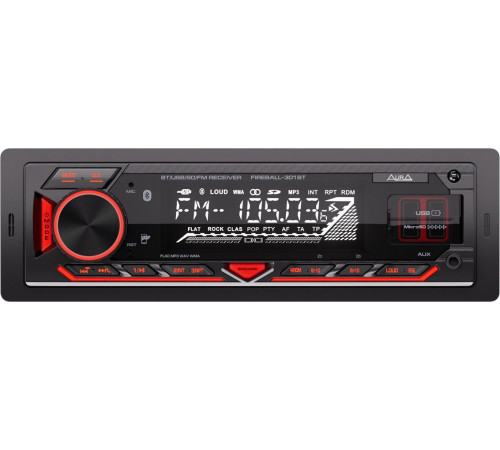 USB-магнитола Aura Fireball-301BT
