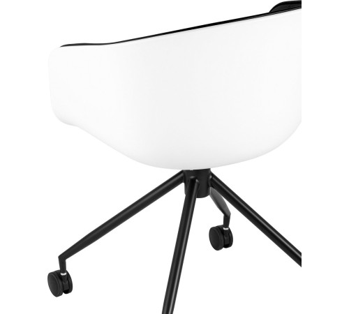 Офисное кресло Stool Group Libra SL-7040ZB пластик белый/экокожа черный