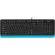 Клавиатура A4Tech Fstyler FK10 черный/синий