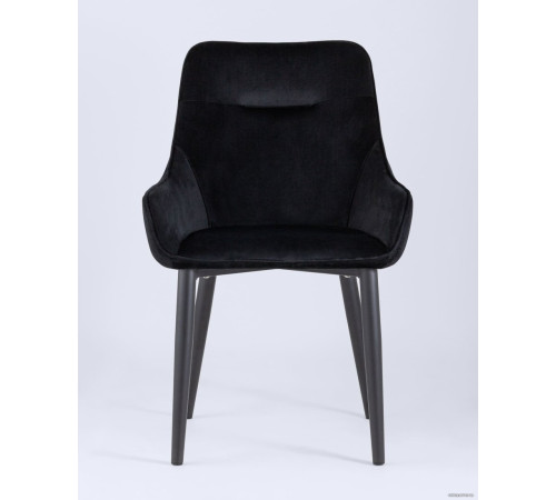 Стул с подлокотниками Stool Group Диана велюр черный