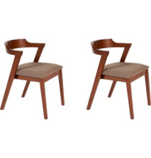 Стул с подлокотниками TetChair Versa мягкое сиденье 2шт, коричневый