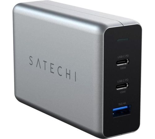 Сетевое зарядное Satechi 100W Type-C PD Compact GAN Charger ST-TC100GM-EU европейская вилка