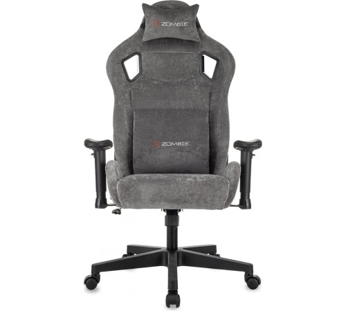 Игровое геймерское кресло Zombie Ghost Fabric серый Light-19