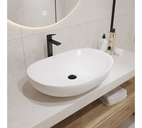 Умывальник Lauter 21502 + клапан 21190W + сифон 21635W белый матовый