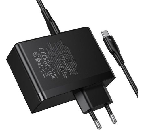 Сетевое зарядное Hoco N85 USB Type-C черный