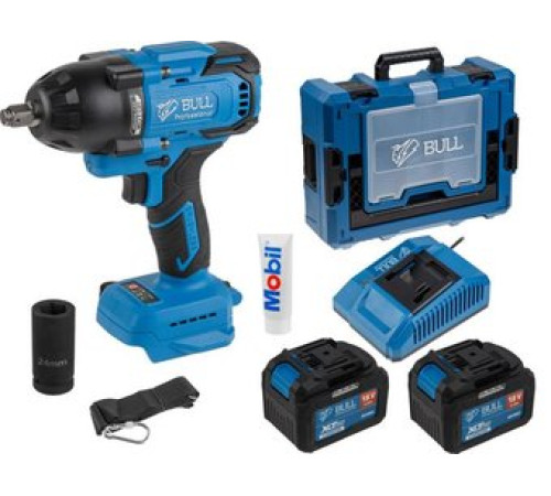 Гайковерт Bull SC 1807 1329724 с 2-мя АКБ, кейс
